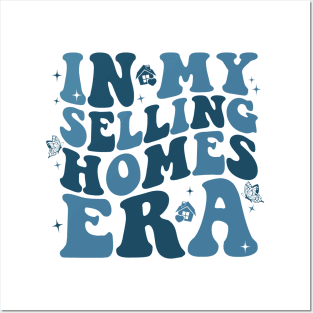Retro Realtor Real Estate Agent Saying In My Selling Homes Era Posters and Art